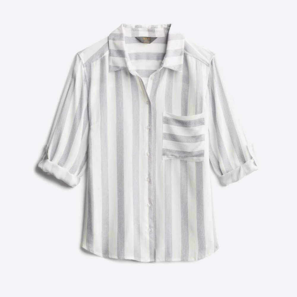 Market & Spruce Parker Button Down Shirt White